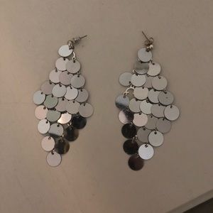 Vintage mirror earrings